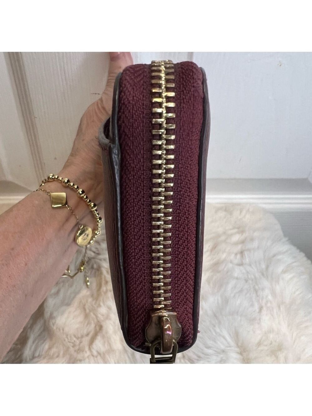 KATE SPADE NEW YORK BURGUNDY/DEEP PLUM WALLET - Picture 7 of 15
